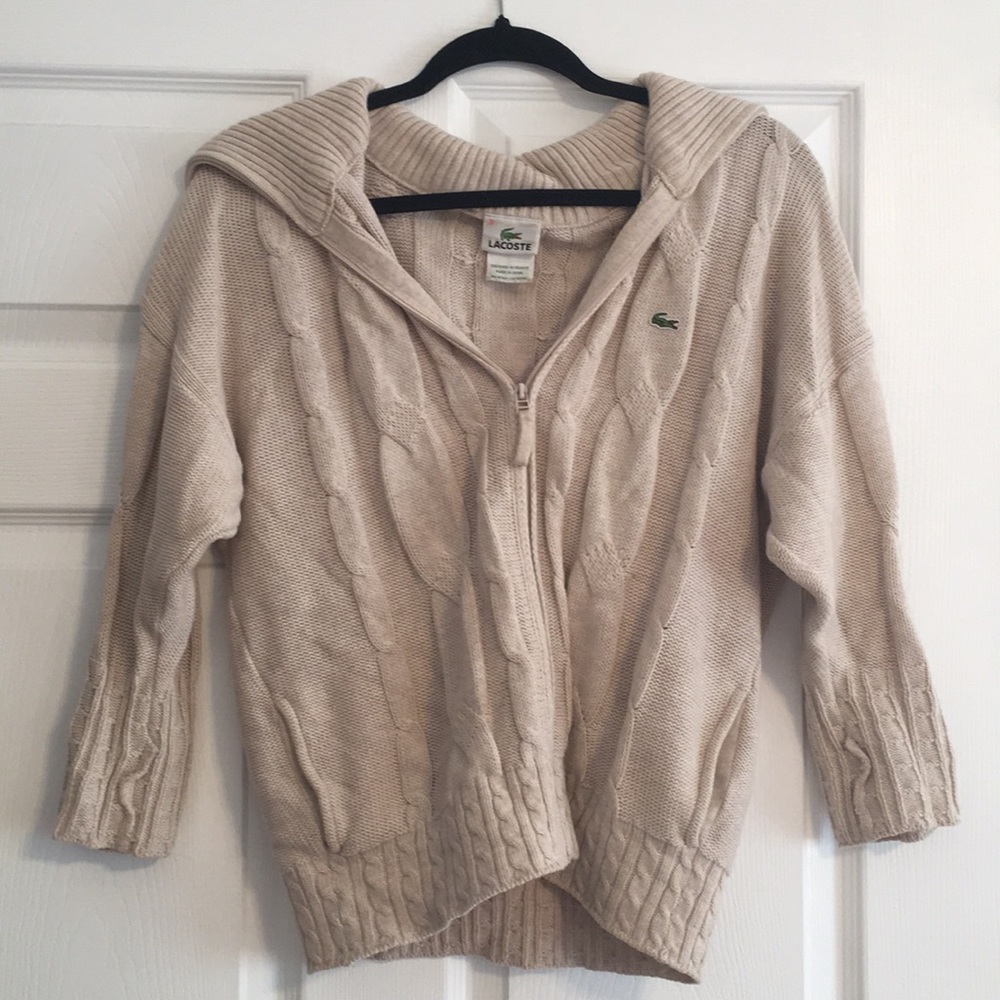 Amazing Lacoste jacket / sweater / cardigan top!!